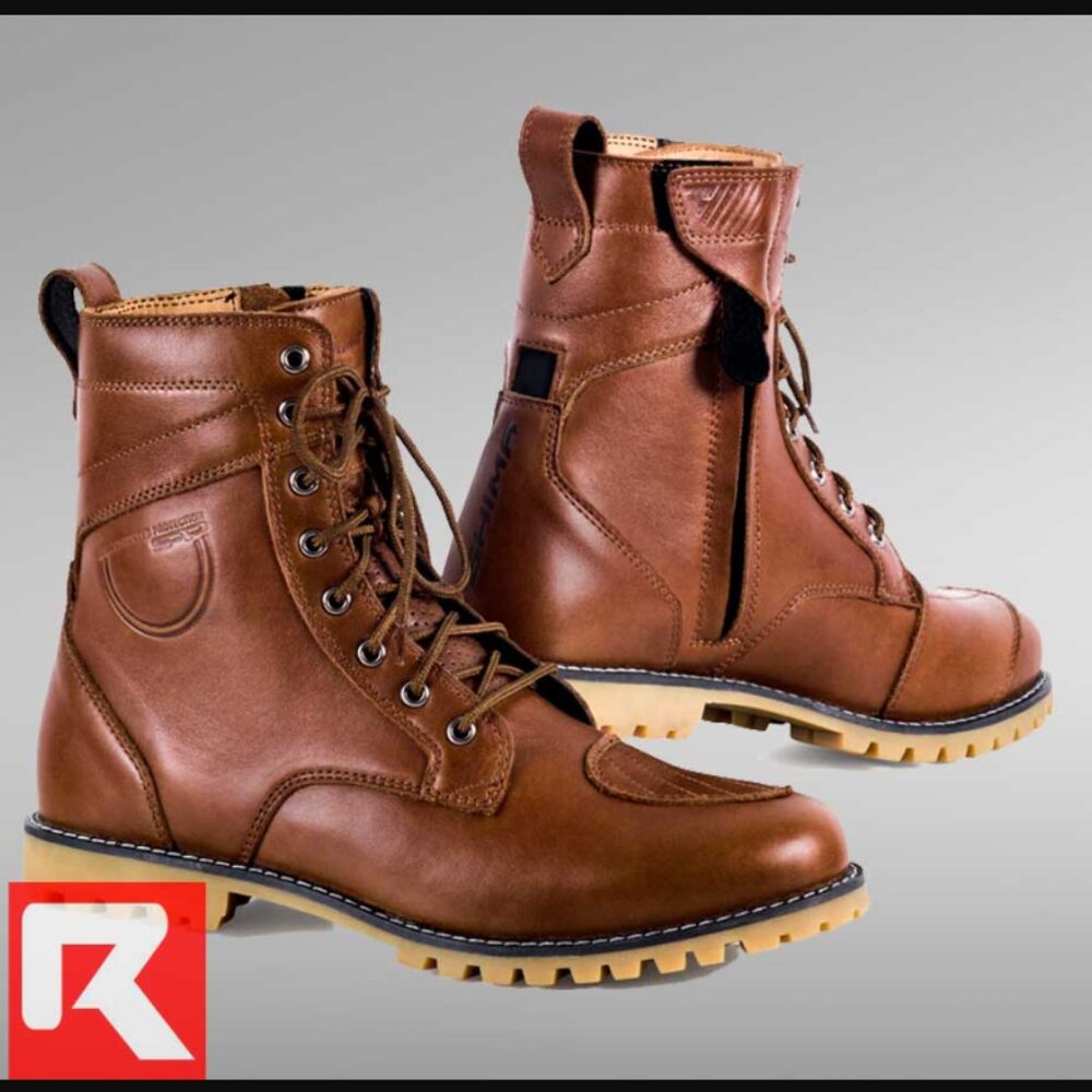 New SHIMA Thomson Lady Genuine Leather Motorcycle Boots, sz 6